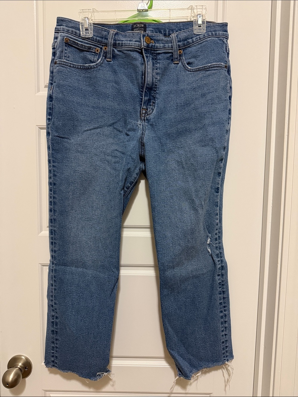 J. Crew Women's Straight-Leg Jeans in Medium Blue Wash